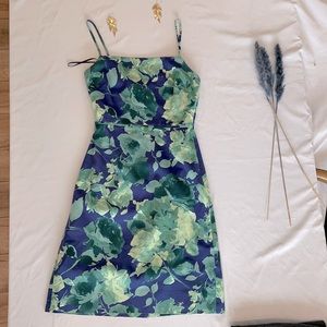 J. Crew Collection blue and green floral dress. Size 2